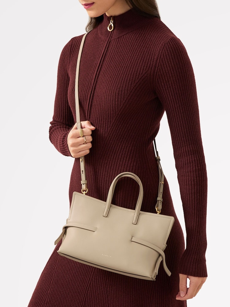 Radley Small Fleet Street Open Top Black Cross-Body Bag - Image 6 of 6