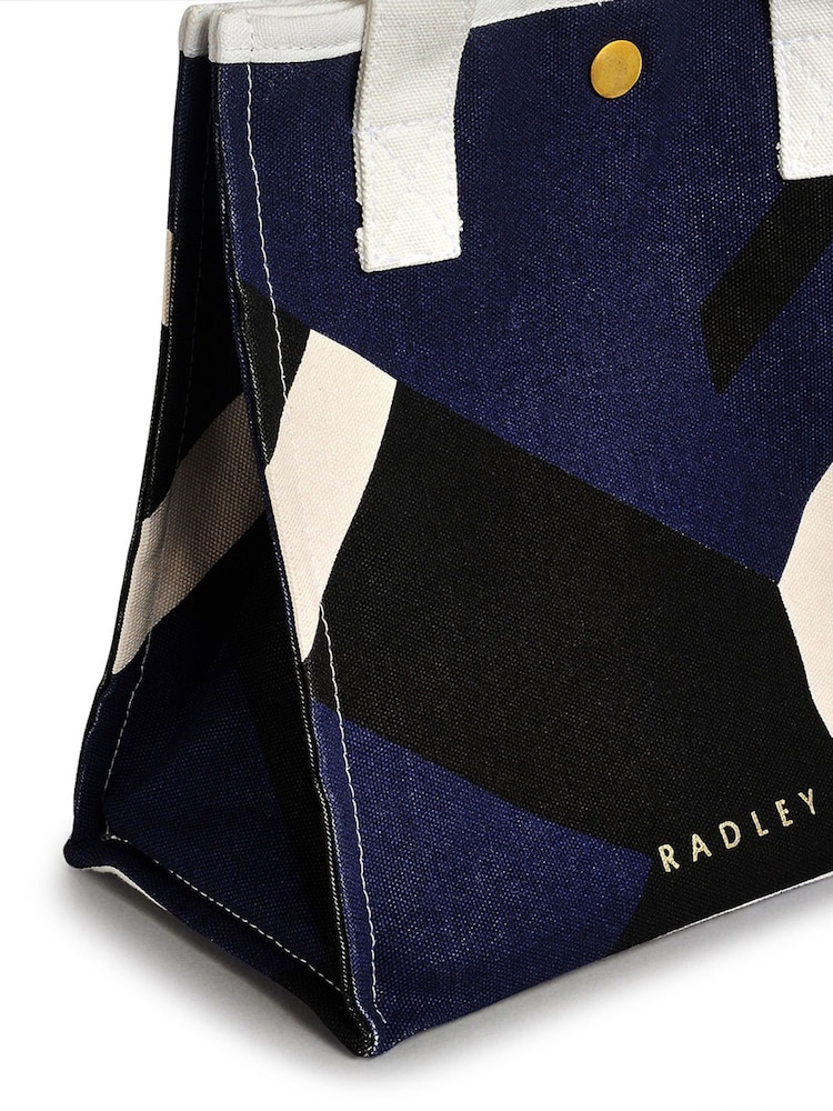 Radley London Blue Abstract Geo Open Top Grab Bag - Image 3 of 3