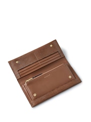 Radley London Oak Street Faux Lizard Flapover Brown Purse - صورة 4 من 4