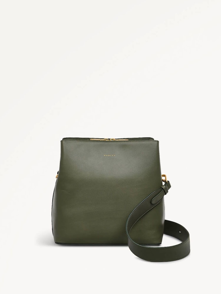 Radley Medium Green Dukes Place Zip Top Cross-Body Bag - Image 2 of 5 Radley Medium Green Dukes Place Zip Top Cross-Body Bag - Image 2 of 5