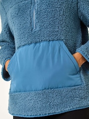 Roman Blue Half Zip Fleece Jacket - Image 5 of 5