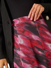 Roman Red Abstract Print Midi Skirt - Image 5 of 5
