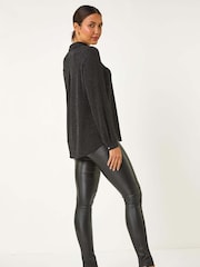 Roman Metallic Brillo Glitter Blouse - Image 4 of 6