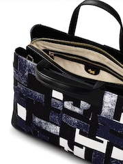 Radley Medium Blue Southwell Gardens Abstract Geo Zip Top Grab Bag - Image 5 of 5