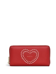 Radley Red Valentines Zip Around Matinee Purse - Image 1 of 3