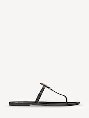 Tory Burch Black Mini Miller Flat Thong Sandals - Image 2 of 4