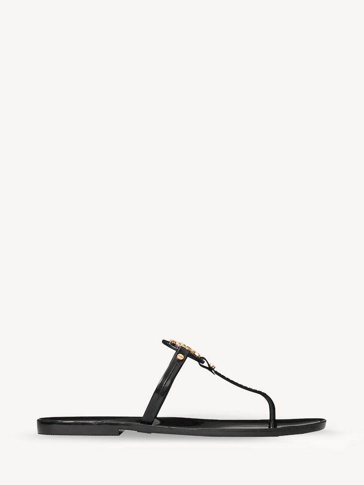 Tory Burch Black Mini Miller Flat Thong Sandals - Image 2 of 4