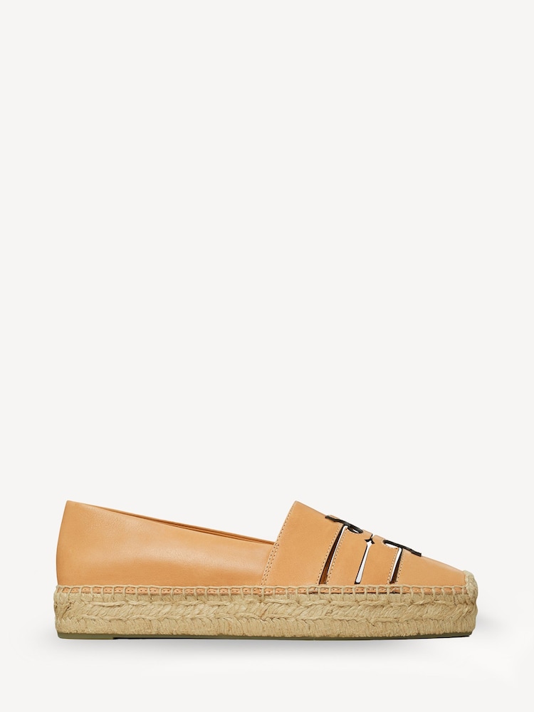 Tory Burch White Ines Multi Strap Platform Espadrille Sandals - Image 2 of 4