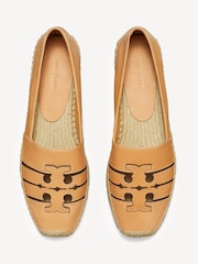 Tory Burch White Ines Multi Strap Platform Espadrille Sandals - Image 3 of 4