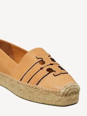 Tory Burch White Ines Multi Strap Platform Espadrille Sandals - Image 4 of 4