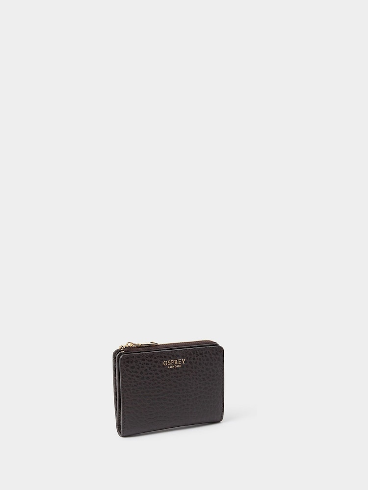 OSPREY LONDON The Buckley Leather 3/4 Zip Around Black Purse - Image 2 of 5