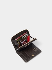 OSPREY LONDON The Buckley Leather 3/4 Zip Around Black Purse - Image 3 of 5