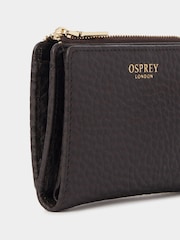 OSPREY LONDON The Buckley Leather 3/4 Zip Around Black Purse - Image 5 of 5