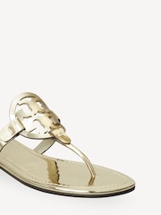 Tory Burch Gold Miller Sandals - Image 4 of 5