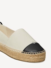 Tory Burch White Cap-Toe Espadrille Sandals - Image 4 of 4