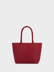 OSPREY LONDON Tan The Collier Leather Shoulder Tote Bag - Image 4 of 5