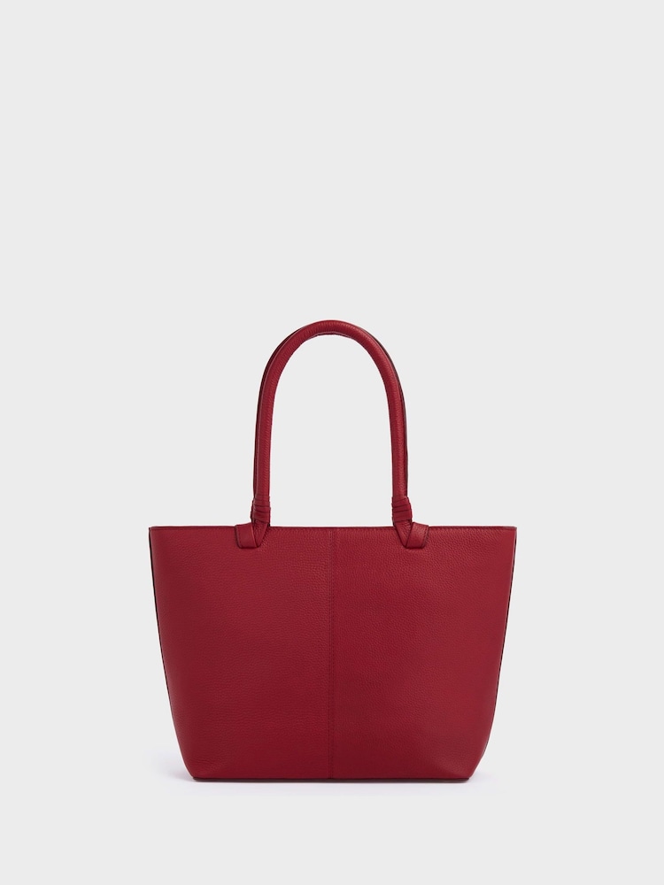OSPREY LONDON Tan The Collier Leather Shoulder Tote Bag - Image 4 of 5