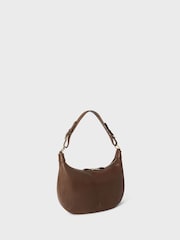 Osprey London The Burleigh Small Leather Hobo Brown Bag - Image 2 of 5