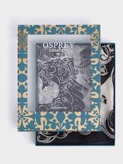 Osprey London The Dancing Boxed Black Scarf - Image 1 of 5