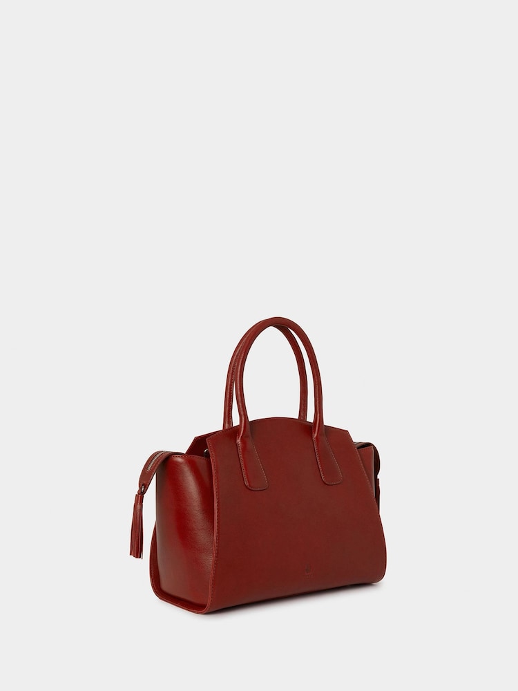 Osprey London Red The Hickstead Leather Work Bag - Image 3 of 6
