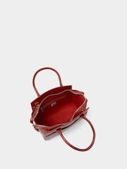 Osprey London Red The Hickstead Leather Work Bag - Image 4 of 6