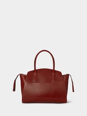 Osprey London Red The Hickstead Leather Work Bag - Image 5 of 6