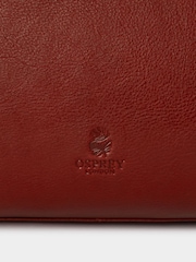 Osprey London Red The Hickstead Leather Work Bag - Image 6 of 6