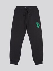 U.S. Polo Assn. Black Boys 12cm Double Horsemen Zip Hoodie and Joggers Set - Image 4 of 6