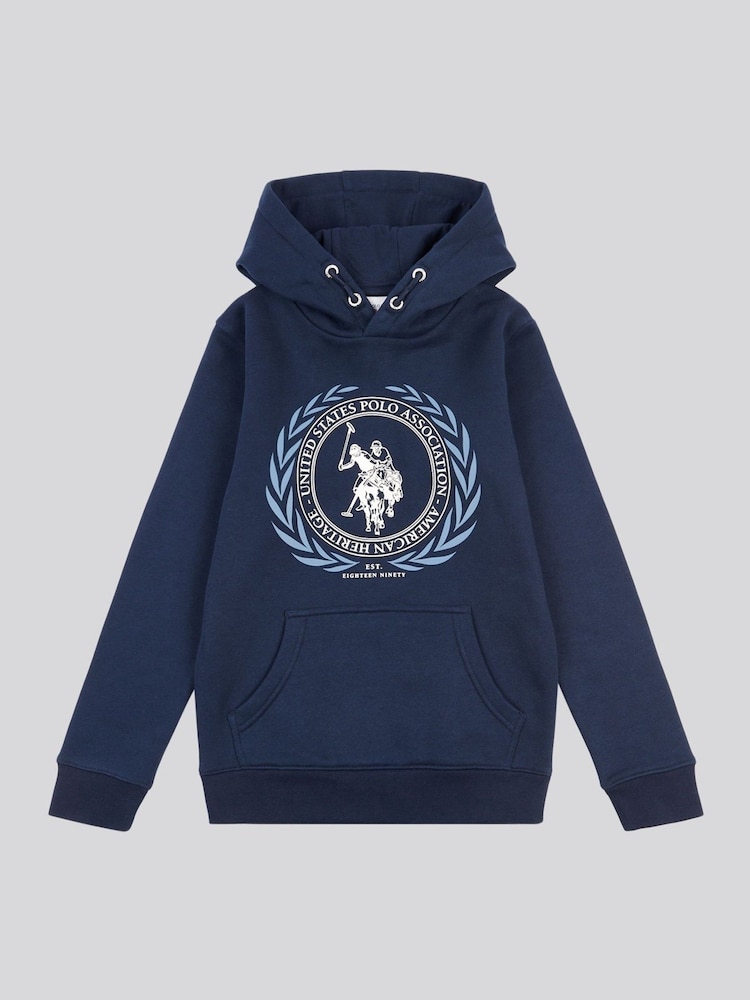 U.S. Polo Assn. Boys Crest Graphic Hoodie - Imagen 1 de 3