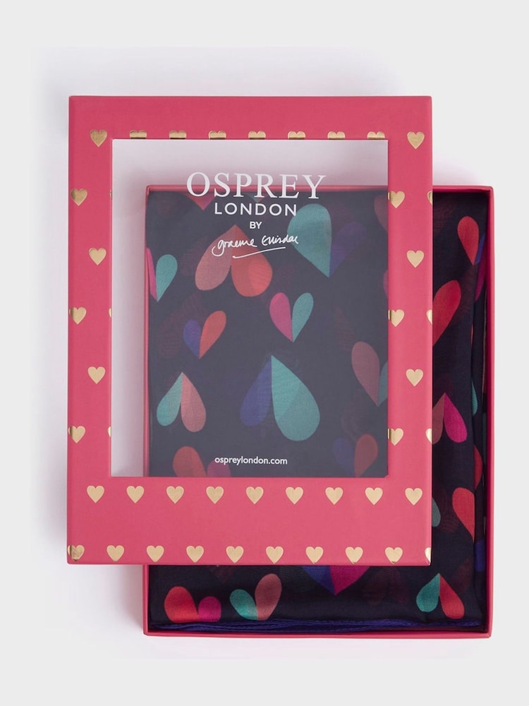 Osprey London Blue The Hearts Boxed Scarf - Image 1 of 4
