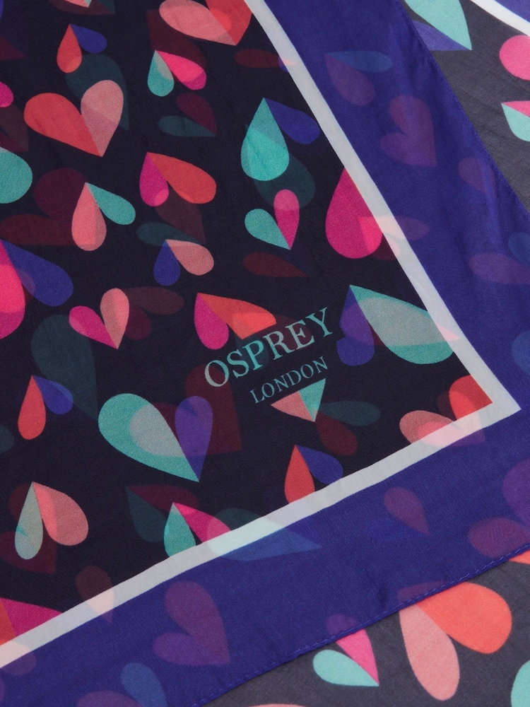 Osprey London Blue The Hearts Boxed Scarf - Image 4 of 4