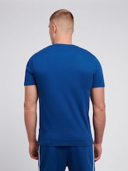 U.S. Polo Assn. Blue Mens Piped 100% Cotton T-Shirt - Image 4 of 4