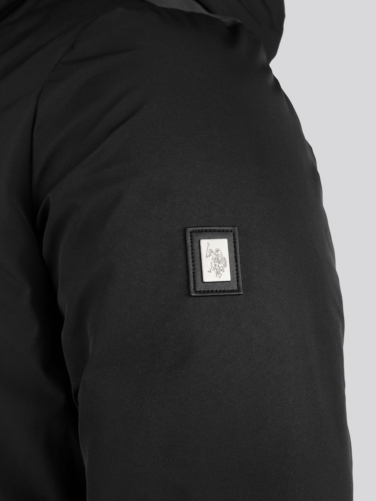 U.S. Polo Assn. Black Mens Smart Parka Jacket - Image 10 of 10