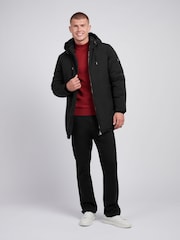U.S. Polo Assn. Black Mens Smart Parka Jacket - Image 3 of 10