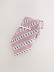 Pink Silk Design Tie - Image 1 of 3