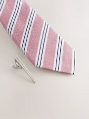 Pink Silk Design Tie - Image 2 of 3