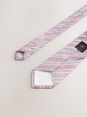 Pink Silk Design Tie - Image 3 of 3