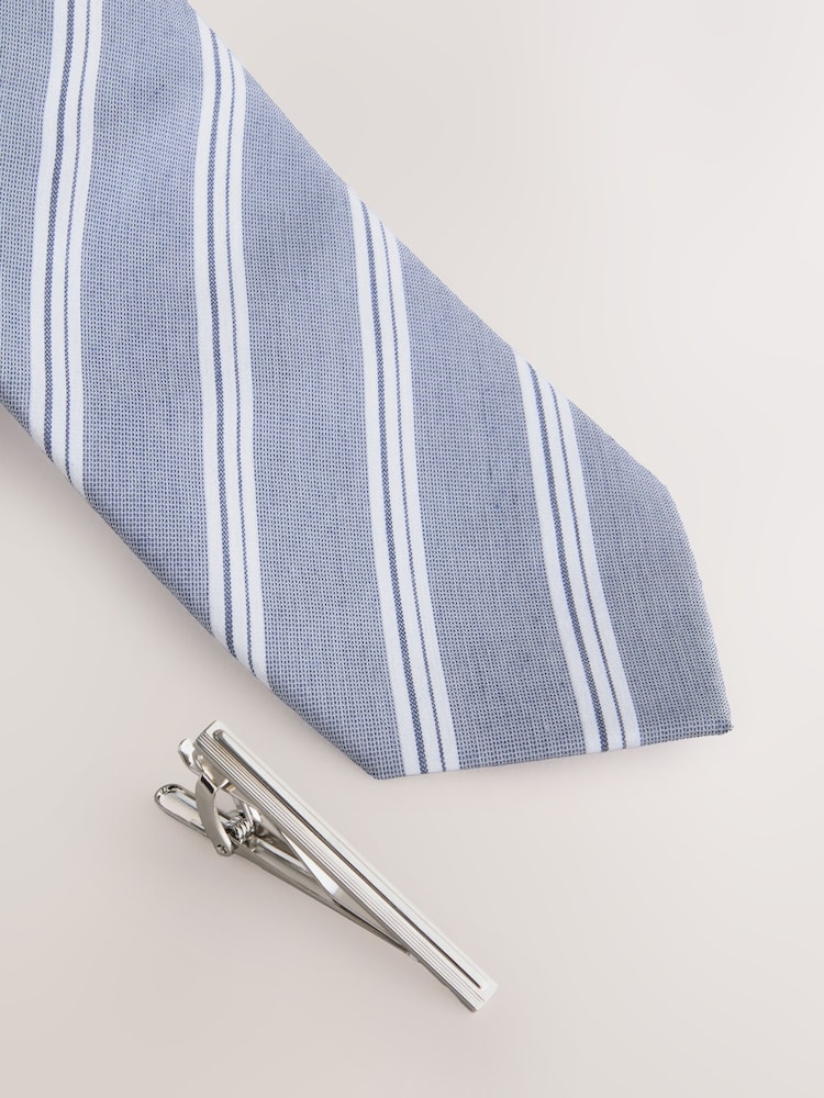Blue Stripe Tie - Image 2 of 3