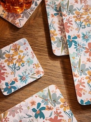 Set of 4 Multi Aubrie Floral Placemats and Coasters - Image 2 of 3