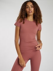 South Beach Pink Cap Sleeved T-Shirt - Image 1 of 5