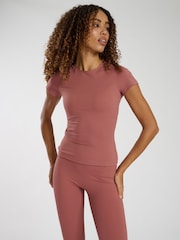 South Beach Pink Cap Sleeved T-Shirt - Image 3 of 5