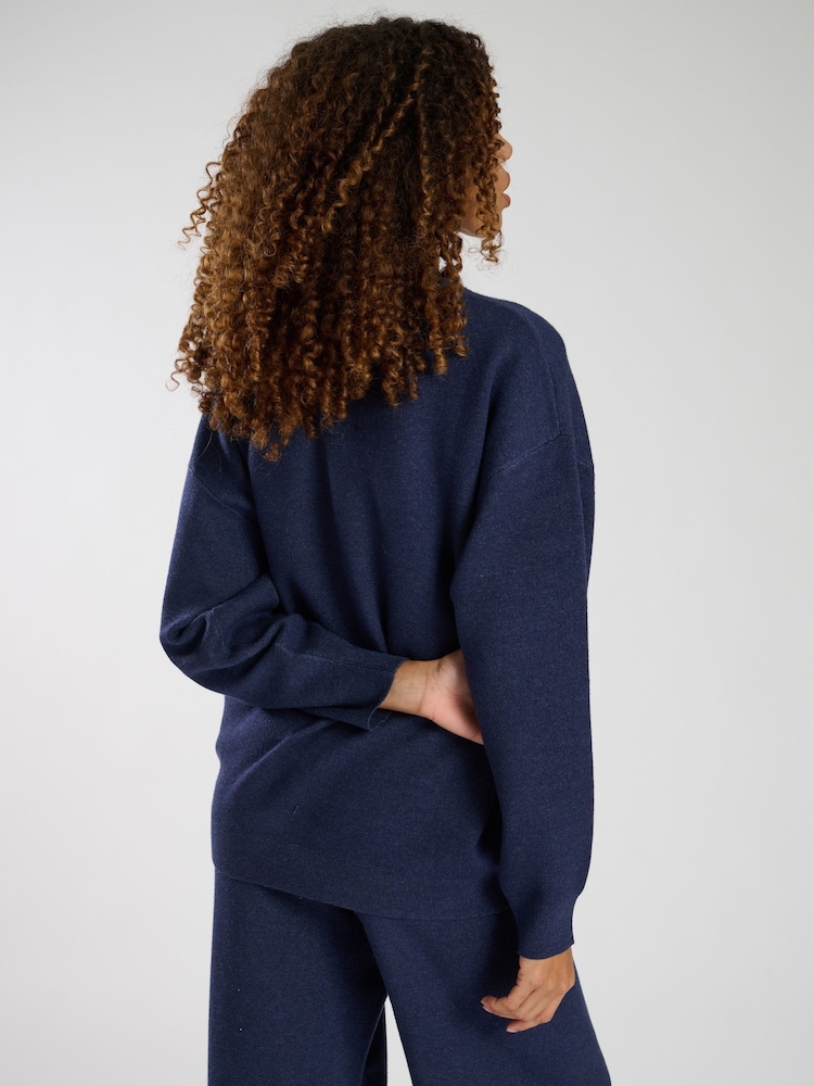 Azul - South Beach Funnel Neck Jumper - Imagen 2 de 5