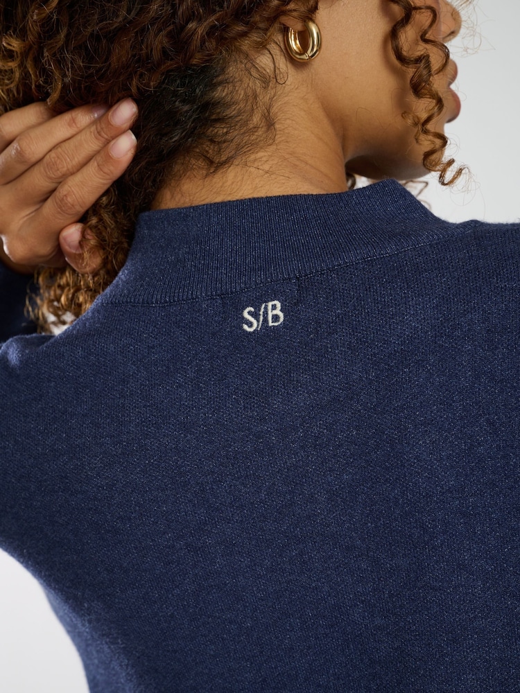 Azul - South Beach Funnel Neck Jumper - Imagen 5 de 5