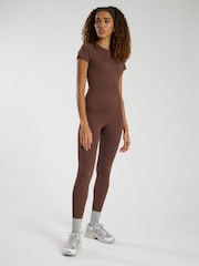 South Beach Brown Cap Sleeved T-Shirt - Image 3 of 5