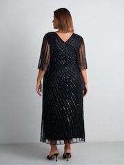 Live Unlimited Black Embellished Maxi Dress - Image 2 of 8