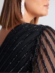Live Unlimited Black Embellished Maxi Dress - Image 6 of 8