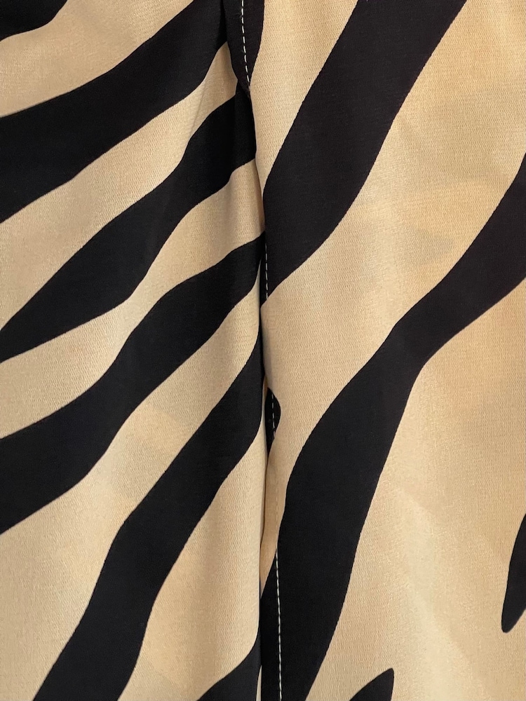 Girl In Mind Brown Samantha Zebra Wrap Over Maxi Dress - Image 6 of 6 Girl In Mind Brown Samantha Zebra Wrap Over Maxi Dress - Image 6 of 6