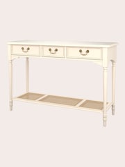 Laura Ashley Ivory Clifton 3 Drawer Console Table - Image 4 of 5