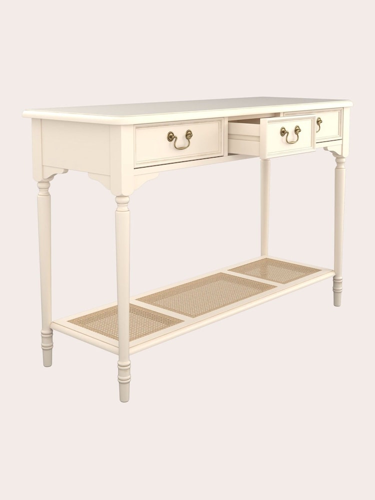 Laura Ashley Ivory Clifton 3 Drawer Console Table - Image 5 of 5