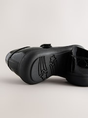 Black - Patent Heart Embossed School Mary Jane Shoes - Image 5 of 5